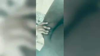 Curly Haired Desi Babe Flashing Topless Nangi Boobs