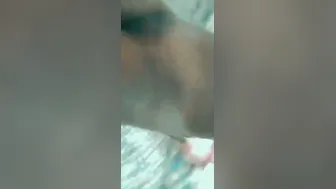 Curly Haired Desi Babe Flashing Topless Nangi Boobs