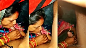 Desi Bhabhi Blowing Under Razai In Winter Night Fun