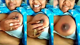 Desi Bhabhi Squeezing Milky Boobs Over Morning Chai Steam