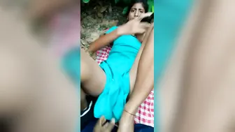 Bushy Pussy Tease By Naughty Desi Girl Flashing Outdoors