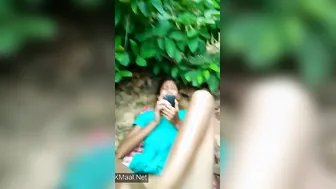 Bushy Pussy Tease By Naughty Desi Girl Flashing Outdoors