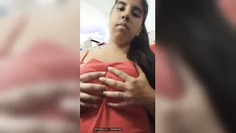 Desi Bbw Wifey Flashing Huge Melons In Backyard Chaat Time