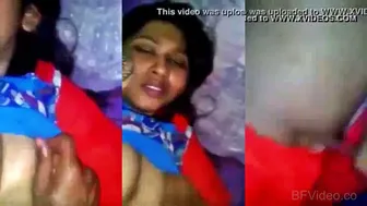 Desi Girlfriend Squeezing Her Juicy Boobs For Bf's Mms Fun