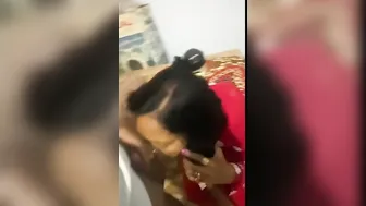 Desi Housemaid Sucking Owner's Lund Behind Kitchen Door