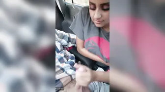 Desi Secretry Slurping Manager's Dick In Car Seat Slobber