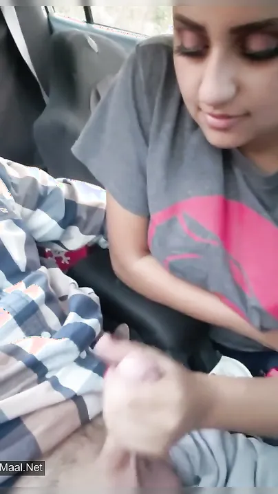 Desi Secretry Slurping Manager's Dick In Car Seat Slobber