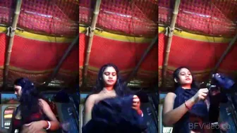 Desi Bhabhi Stripping Saree Flashing Huge Juicy Boobs In Room