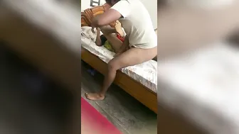 Owner Drilling Maid's Wet Pussy Missionary Style Thrusts