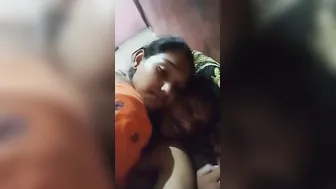 Desi Babe Kissing Passionately Riding Bf's Hard Desi Dick