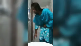 Stripping Salwar Kameez Bathroom Mirror Desi Tease