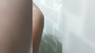 Stripping Salwar Kameez Bathroom Mirror Desi Tease