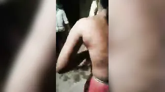 Desi Babe Shaking Topless In Skimpy Petticoat Dance Tease