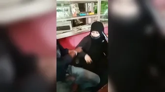 Hijabi Babe Bouncing On Lund In Studio Mirror Selfie Mms