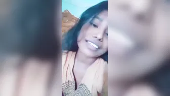 Pompom Desi Girl Topless Jiggling Tits In Village Courtyard