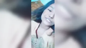 Pompom Desi Girl Topless Jiggling Tits In Village Courtyard