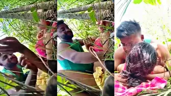 Jungle Cam Catches Indian Gf Riding Dick Like Crazy Whore