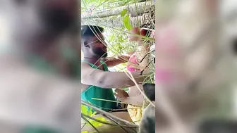 Jungle Cam Catches Indian Gf Riding Dick Like Crazy Whore