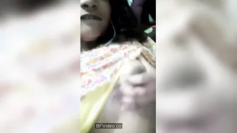 Chubby Bangla Babe Shaking Heavy Boobs In Tight Salwar
