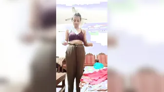 Bangla Village Babe Flashing Tiny Tits Under Blouse Teasing