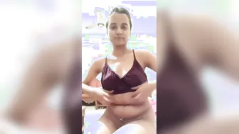 Bangla Village Babe Flashing Tiny Tits Under Blouse Teasing