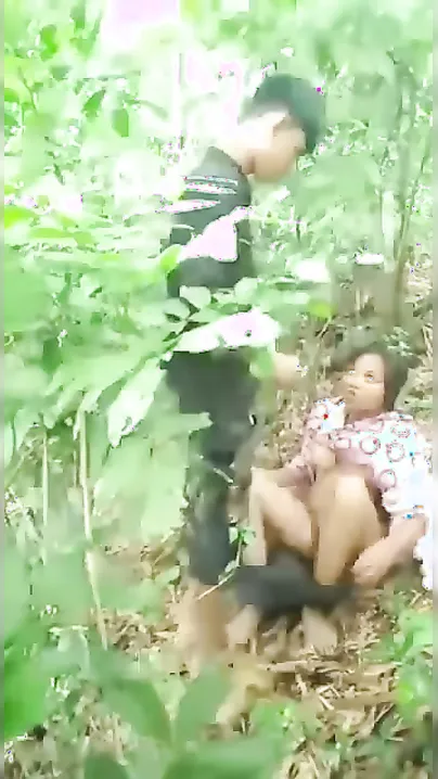 Bangladeshi Hottie Bent Over For Standing Doggy In Jungle