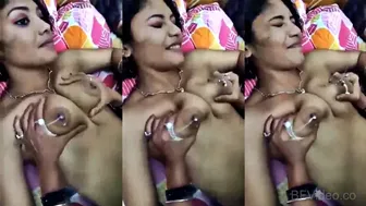 Bengali Wifey Squirting Milk From Juicy Boobs On Hidden Cam