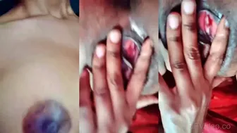 Cute Desi Girl Flashing Tiny Tits And Shaved Pussy Closeup