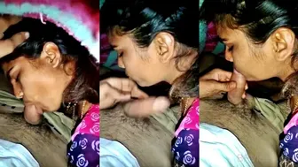 Desi Wife Gagging On Hubby's Throbbing Hard Dick