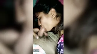 Desi Wife Gagging On Hubby's Throbbing Hard Dick