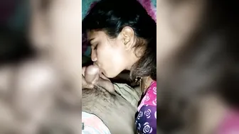 Desi Wife Gagging On Hubby's Throbbing Hard Dick