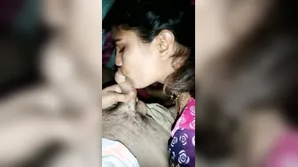 Desi Wife Gagging On Hubby's Throbbing Hard Dick