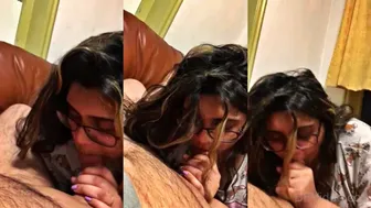 Chubby Indian Wife Gagging On Hubby's Thick Dick