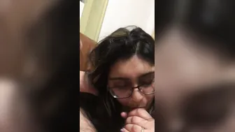Chubby Indian Wife Gagging On Hubby's Thick Dick