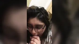 Chubby Indian Wife Gagging On Hubby's Thick Dick