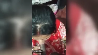 Cute Desi Wifey Deepthroating In Thin Nighty At Home