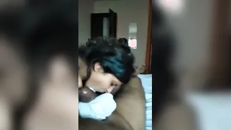 Dehati Wife Slurping Hubby's Thick Cock In Village Hut
