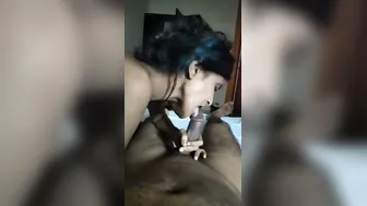Dehati Wife Slurping Hubby's Thick Cock In Village Hut