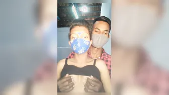 Skinny Indian Wifey Bouncing On Hubby's Cock On Cam