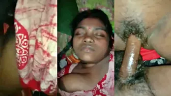 Hubby Drilling Sleeping Wife's Wet Pussy Desi Mms