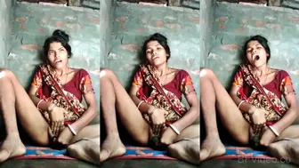 Poor Gaon Ki Bhabhi Fingering Choot With Lauki In Mud Kothi