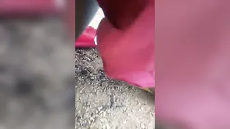 South Village Wife Spreading Hairy Pussy In Fields Exposure