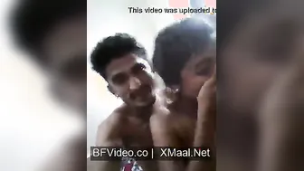 Amateur Bhabhi Kissing Bf Passionately Topless In Desi Selfie