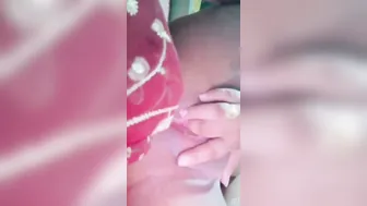 Super Sexy Bhabhi Stripping Sheer Saree Revealing Curves Seductively