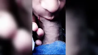 Cheating Wifey Blowing Hubby Friend Cock In Parked Car