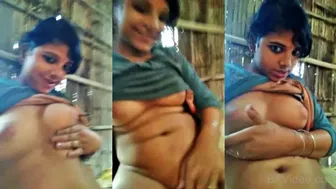 Village Dehati Babe Flashing Juicy Boobs On Cam Call