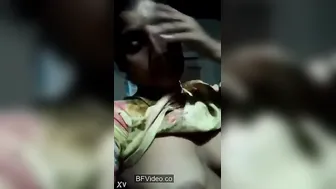Bengali Village Cutie Flaunting Sharp Pointy Boobs In Teasing Mms