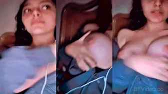 Insta Bhabhi Flashing Melons Viral Clip In Tight Salwar