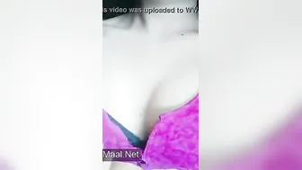 Desi Cutie Boob Jiggle Mms Selfie After Biryani Feast