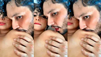 Desi Babe Sucking Lover's Dick While Playing With Her Big Tits